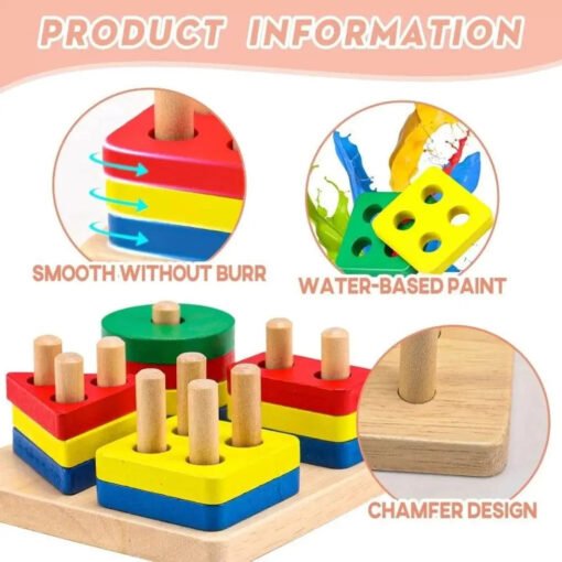 Wooden Geometric Shapes - Image 4
