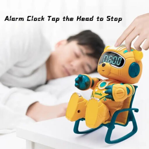 Smart Robot Bear Alarm Clock with Chair