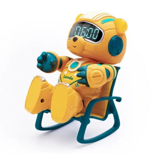 Smart Robot Bear Alarm Clock with Chair - Image 4